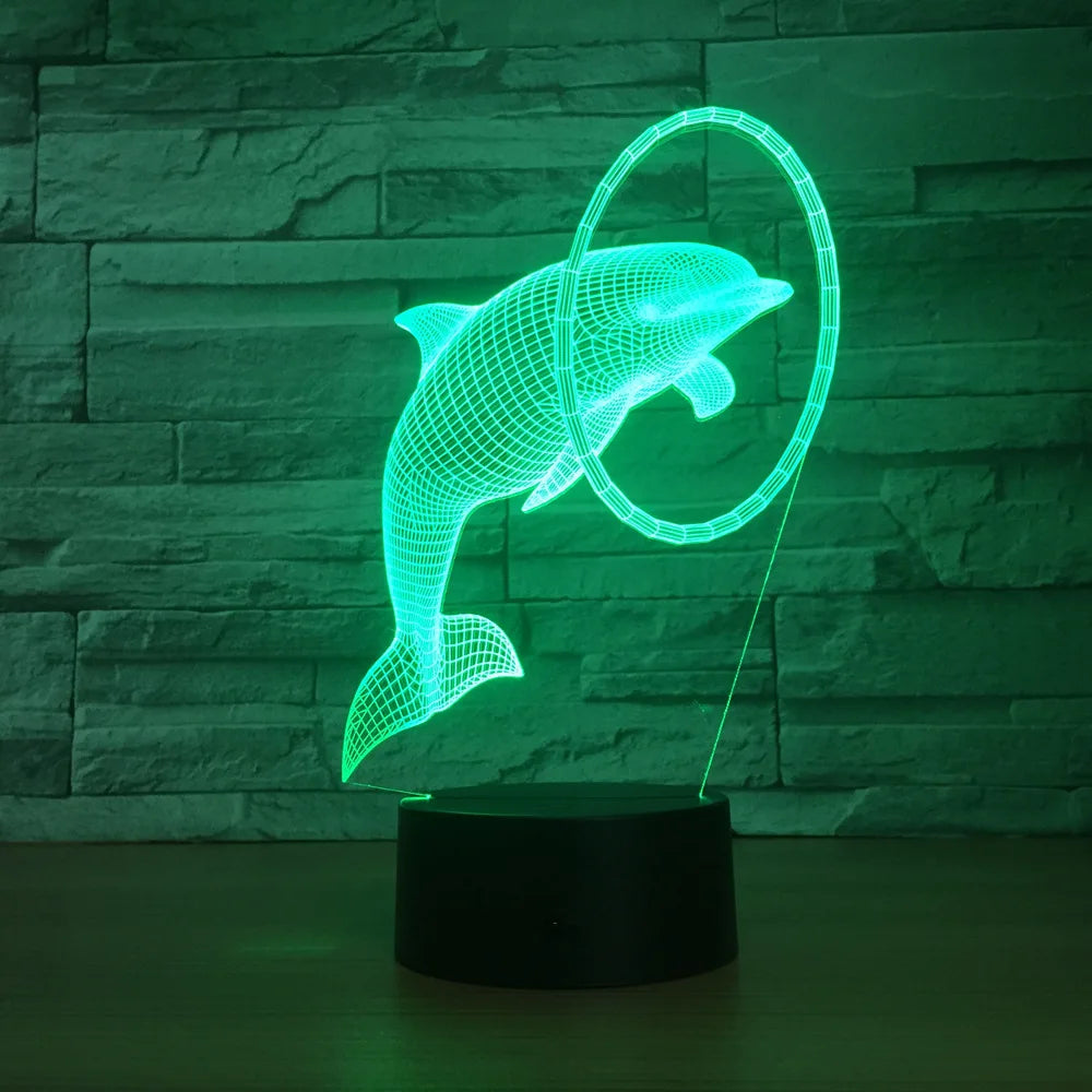 Dolphin 3D LED Night Light